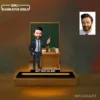 Fotoğraftan Kişiye Özel Erkek Sınıf Öğretmeni Karikatürlü 14 cm MDF Işıklı Biblo – Öğretmen Hediyesi | Öğretmene Özel Hediye 2. Model